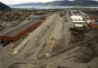 Sentraltomta i Mo Industripark, der rørene skal lagres.